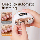 Cortadora de uñas eléctrica inteligente de dos en uno, máquina de modelado de uñas y lima de uñas, carga USB, batería de aleación de litio de 500 mAh, con función de anti-corte, lijado y iluminación, muy adecuada para arte de uñas, lima de uñas, pulido y