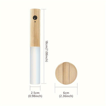 Luz nocturna inteligente de inducción del cuerpo humano de 1 pieza, luz de pared LED recargable para gabinete de pasillo, luz de inducción de pared para inodoro doméstico, alimentada por USB