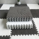 12 piezas Alfombras de Área Suaves, Baldosas de Alfombra de Poliéster Cuadradas, Alfombras Interbloqueables Lavables, 29.97 x 29.97 cm, con Lavar a Mano Sólo, para Dormitorio, Sala de Estar y Ventana de Bahía