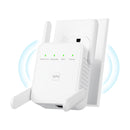 Amplificador de WiFi que Refuerza la Señal hasta 5000 pies cuadrados, Soporta Más de 55 Dispositivos, Repetidor de Internet Inalámbrico con Puerto Ethernet, Amplificador de Largo Alcance, Configuración Fácil con 1 Tecla, Punto de Acceso Compatible con Al