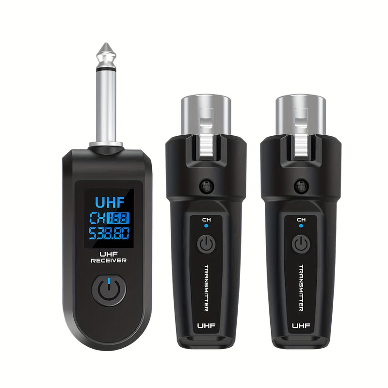 Transmisor y receptor inalámbricos XLR, cableado a micrófono inalámbrico XLR, adaptador XLR a 1/4 pulgada, adecuado para micrófono activo, interfaz de audio.