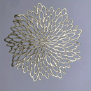 1 Juego De 4/6 Piezas, Manteles Individuales Huecos Metálicos De Vinilo Prensado Para Mesa De Comedor, Centro De Mesa De Boda, Manteles Individuales Decorativos Redondos, Protección De Mesa, Decoración De Mesa De Comedor De Cocina Para El Hogar