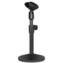 [Micrófono Soporte Ajustable de Hierro] Soporte de Micrófono de Hierro Ajustable de Alta Resistencia 1ud - Portátil para Transmisión, Conferencia, Transmisión en Vivo, Reunión - Negro