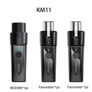 Transmisor inalámbrico de micrófono XLR, sistema inalámbrico de micrófono de 2,4 GHz, adaptador de micrófono inalámbrico recargable para mezcladores, micrófono dinámico