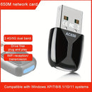 Adaptador de Wifi USB con tarjeta de red inalámbrica de doble banda 2.4G/5G, enchufar y funcionar sin controladores, adecuado para escritorios y portátiles, compatible con Windows Xp/Vista/7/8.1/10/11, no requiere batería, conexión USB, control de aplica
