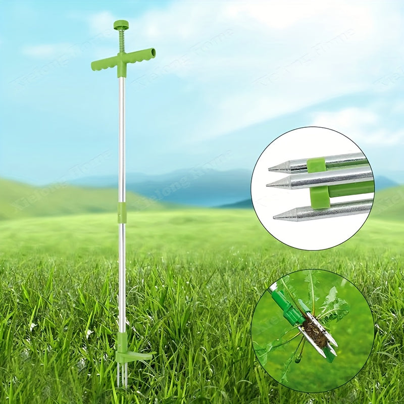 Desmalezadora Manual de Pie TATUKIKO - Herramienta de Jardín Metálica Resistente con Mango Ergonómico, Sin Necesidad de Electricidad para Césped, Patio y Huertos de Verduras, Equipo de Cuidado del Césped, Diseño Estable, Construcción Duradera, Uso Prolon