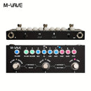 Pedal M-VAVE CUBE-BABY Guitarra Multi-Efectos - Pedalboard Compacto con Simulador de Amplificador Integrado y Gabinetes, sin varillas 5.0, Efectos Delay/Reverb/Distortion/Overdrive, Batería de Polímero de Litio, USB/Alimentación por USB - Ideal para Uso