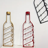 Estante de vino vintage de bronce para montar en la pared, capacidad para 4 botellas, decoración de bar en casa, caja de almacenamiento, decoración temática de vino | Montaje rústico en pared | Estante de vino elegante, soporte para botellas de vino