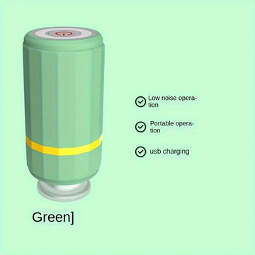 Máquina de sellado al vacío portátil de mano, carga USB, operación automática, fresca y almacenamiento.