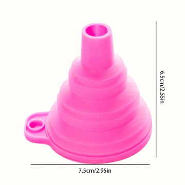 Embudo Mini Plegable y Retráctil de 1 Pieza - Herramienta para Reparación de Fugas de Aceite en Moto o Coche, Diseño Portátil y Compacto para Mantenimiento Automotriz Doméstico