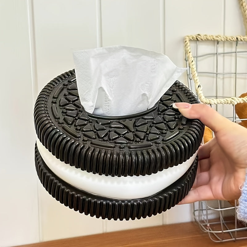 Una caja de pañuelos diseñada creativamente, un elegante soporte para pañuelos, adecuado para el hogar, la sala de estar y el baño.