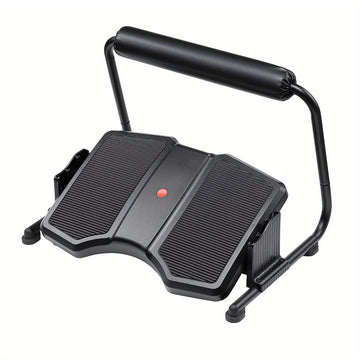 Taburete de pie ajustable para oficina, reposapiés ergonómico de 3 niveles bajo el escritorio, asistente de lugar de trabajo moderno, no eléctrico, material de plástico duradero, negro