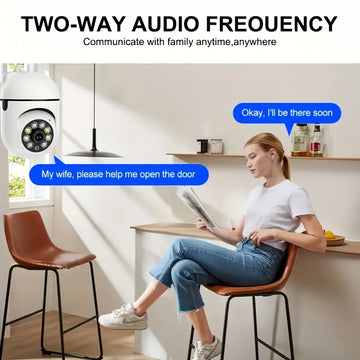 JOOAN Cámara de Seguridad WiFi HD 1080P con Audio Bidireccional, PTZ, Visión Nocturna a Color, Detección de Movimiento, Alimentación por USB, Ángulo de Visión de 360°, Compartir entre Múltiples Usuarios, Compatible con Smartphones Android - No Requiere B