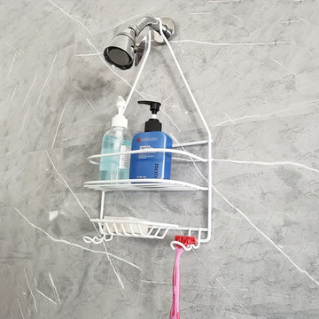 1pc Caddy De Ducha Para Cabezal De Ducha, Mantenga El Baño Limpio Y Refrescante, Instalación De Suspensión, Accesorios De Baño, Almacenamiento Y Organizador De Baño