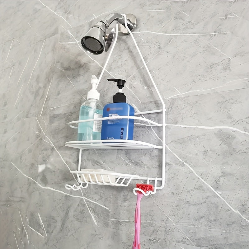 1pc Caddy De Ducha Para Cabezal De Ducha, Mantenga El Baño Limpio Y Refrescante, Instalación De Suspensión, Accesorios De Baño, Almacenamiento Y Organizador De Baño