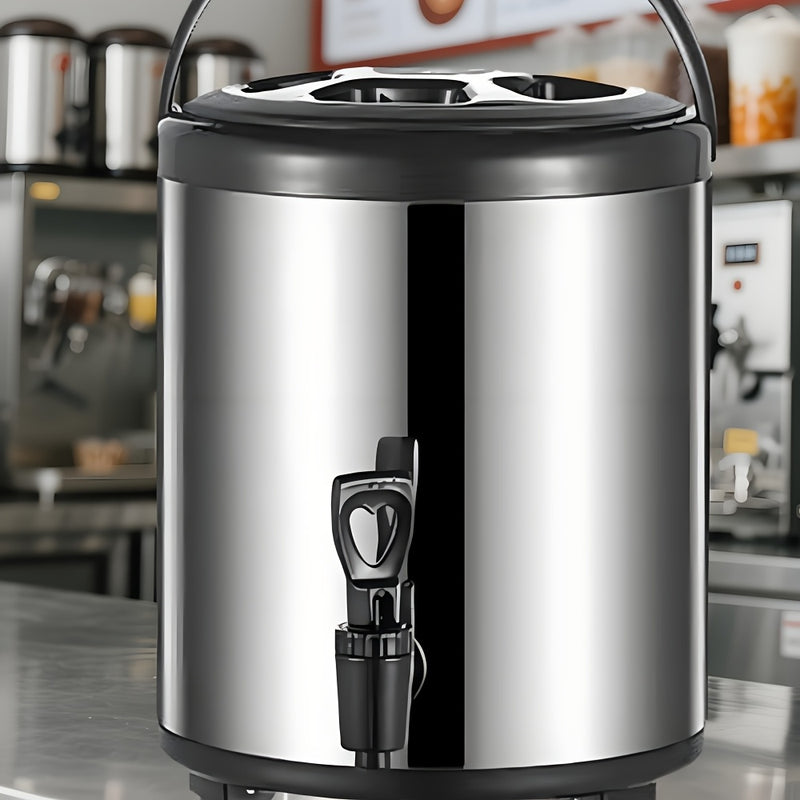 2.64 Galones (10L) Dispensador de Bebidas Aislado - Multiusos para Picnics, Fiestas y Camping, Gran Capacidad Plegable con Asa, Antifugas y Libre de BPA