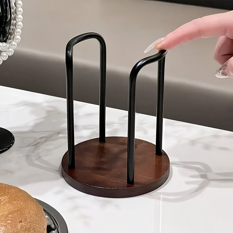 1 pieza, soporte de taza de madera elegante - Organizador de escritorio de estilo moderno con múltiples compartimentos, diseño elegante para tazas de café y té, perfecto para decoración del hogar o la oficina, tazas para decoración del hogar