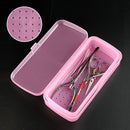 Caja de almacenamiento de desinfección grande para reparar herramientas de uñas, una caja de limpieza de plástico móvil con filtro, para herramientas de limpieza, para cajas de almacenamiento de plástico de uñas, sin herramientas incluidas, solo caja