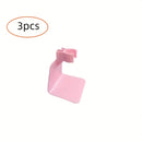 3 Piezas Soporte Multifuncional para Lámpara de Uñas - Diseño Ergonómico con Agarre Seguro, Plástico Rosa Duradero para Secadores LED, Organizador Ahorrador de Espacio para Salón y Hogar