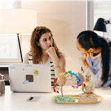 Árbol de cristal de chakras y estatua de Buda, set de decoración para yoga y meditación, árbol del dinero y figura de Buda para hogar, sala de estar, oficina o estante, atrae riqueza y buena suerte