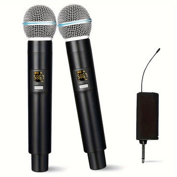 Micrófono inalámbrico UHF profesional de mano, micrófono dinámico, sistema de karaoke con receptor para amplificador, sistema de megafonía, Eid Al-Adha Mubarak.