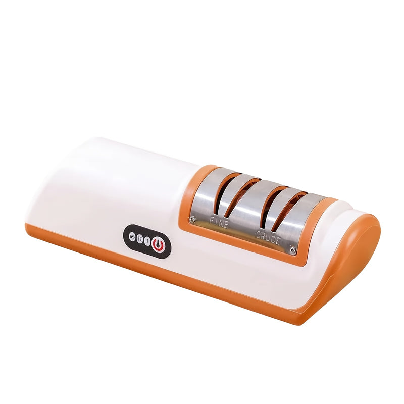 Afilar Cuchillos Profesional de 2 Etapas Eléctrico, Afilador para Diversos Cuchillos de Cocina, Función Rápida de Afilado y Pulido, Herramienta de Cocina Fácil de Usar
