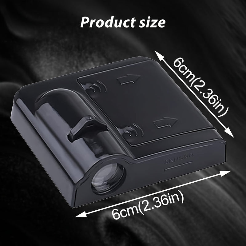 Luces de Bienvenida LED Personalizadas con Patrón para Aniversarios y Cumpleaños, 2pcs/4pcs Adecuado para Motos y Coches, Estilo Unisex, Regalo Perfecto para Fiestas