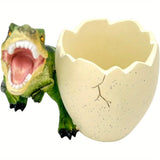 Llavero de cepillo de dientes de dinosaurio lindo - Diseño de resina fácil de limpiar para baño y, ideal para cepillos de dientes y papelería, organizador de baño | Diseño juguetón | Llavero de cepillo de dientes duradero, accesorios de baño de dinosaurio