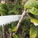 1pc, Sierra de mano plegable, cuchillas de 7 pulgadas con corte de navaja, sierra de jardinería/camping/podado profesional, agarre sólido antideslizante, metal y plástico, no requiere energía