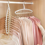 Percha Plegable para Uso Doméstico, Dormitorio de Estudiantes, Multifuncional Mágica con 11 Agujeros para Secar Ropa, Artefacto de Almacenamiento Montado en la Pared, Secado Eficiente de Ropa | Solución de Almacenamiento Moderna | Percha Versátil, Percha