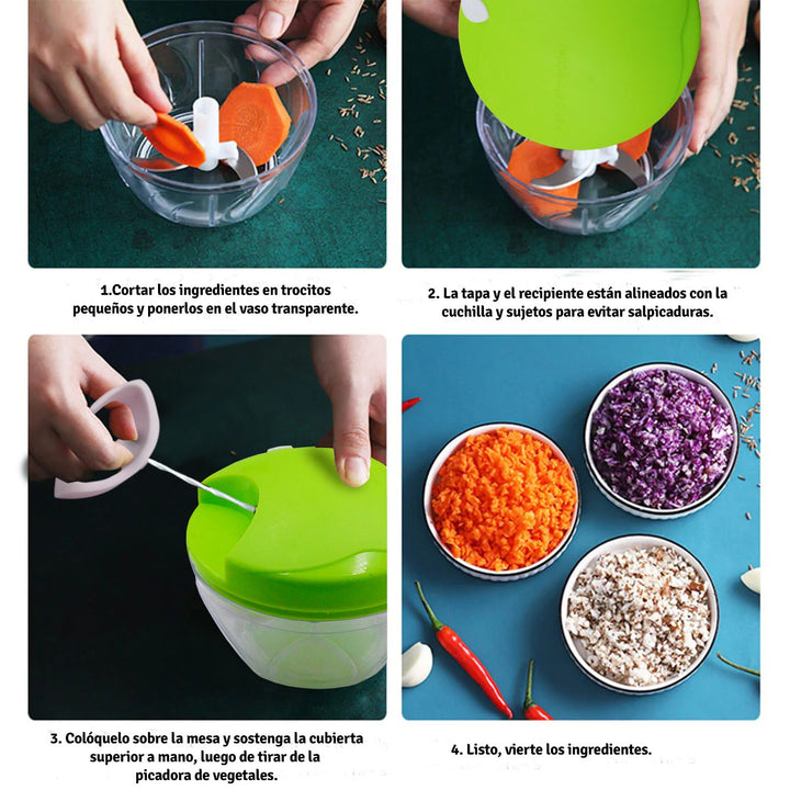 Picatodo Manual Frutas y Verduras Multiusos KIT12