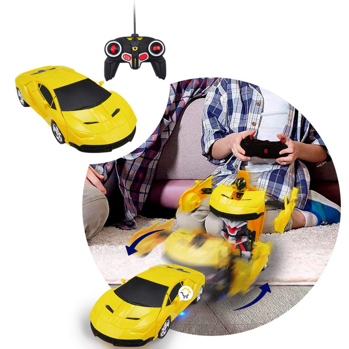 Carro Transformer Control Remoto Juguete Camaro Luces Movimientos MG20165