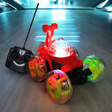 Carro Loco de Juguete Giratorio Control Remoto Luces y Sonido 9802M-9