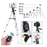 Trípode Soporte Celular Cámara Fotos Control Remoto 3888