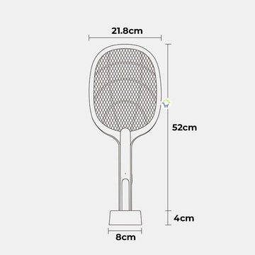 Raqueta Eléctrica Mata Zancudos Luz UV Recargable ZH-M806L