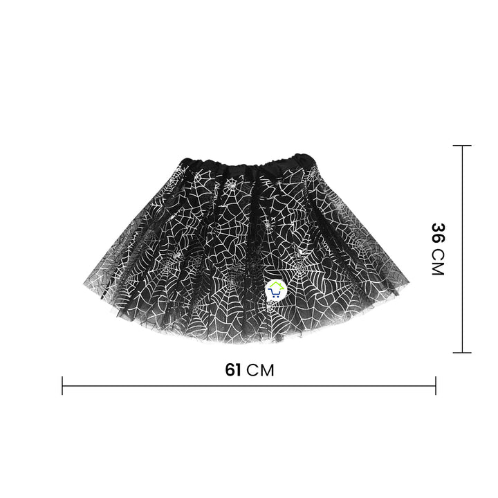 Tutú De Telaraña Niñas Falda Ballet Disfraz Halloween H-230