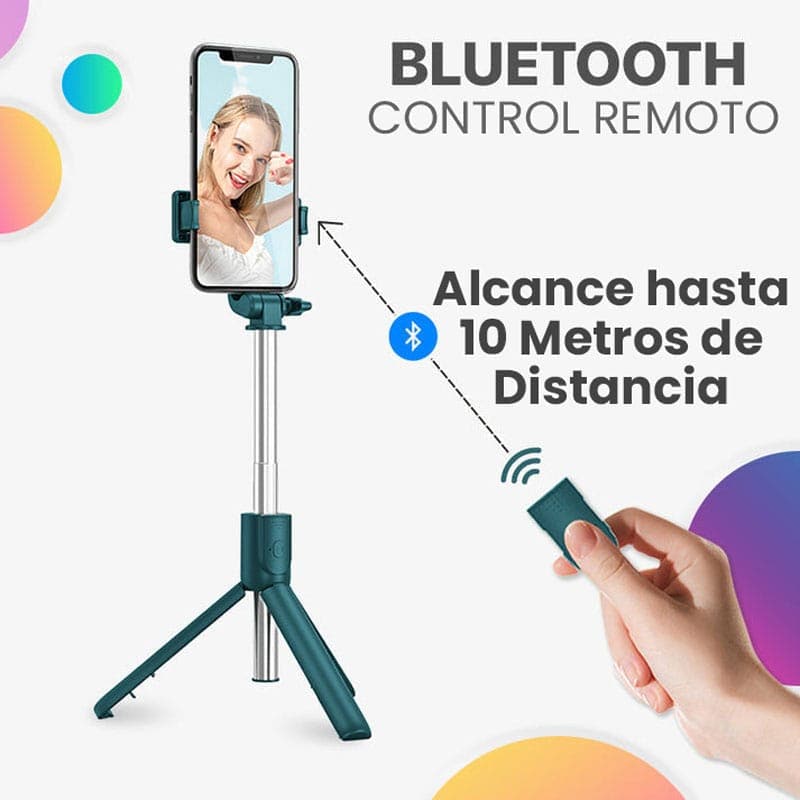PALO SELFIE 6 EN 1 TRÍPODE CON LUZ LED - SELFIE STICK