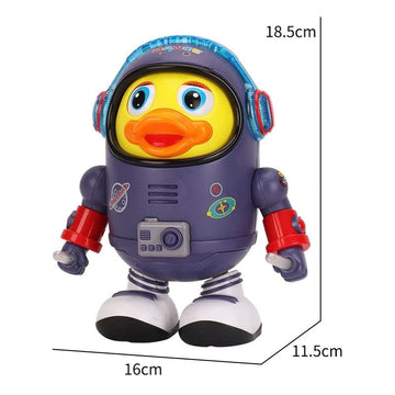 Pato astronauta bailarín con luz y sonido 50% OFF