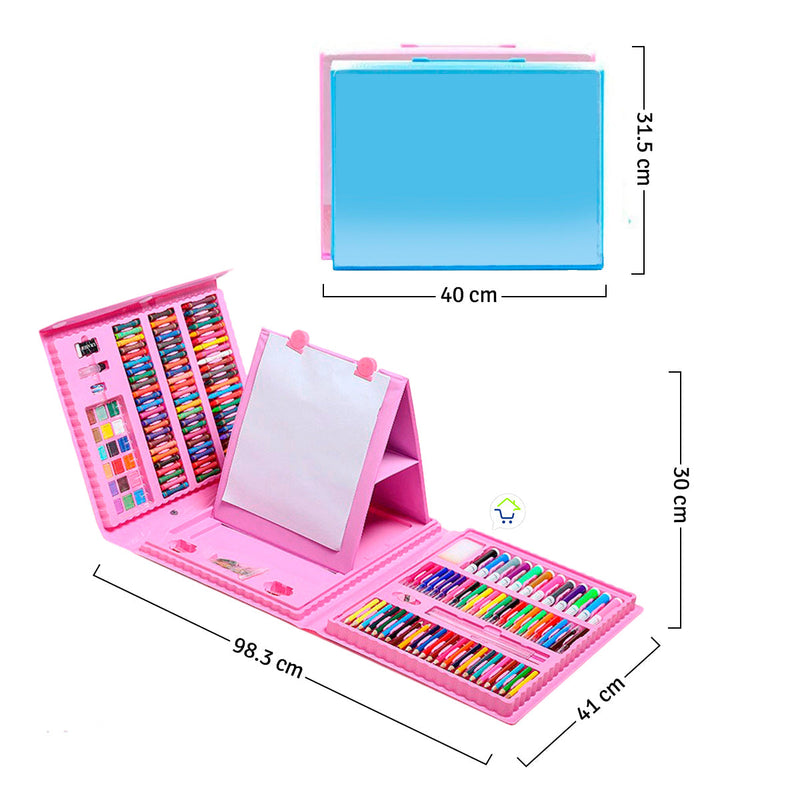 Set Dibujo 208 Piezas Arte Niños y Jóvenes TJOY00301BU