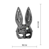 Máscara De Conejo Tornasol Sexy Media Cara Halloween Accesorio Disfraz 2909-108