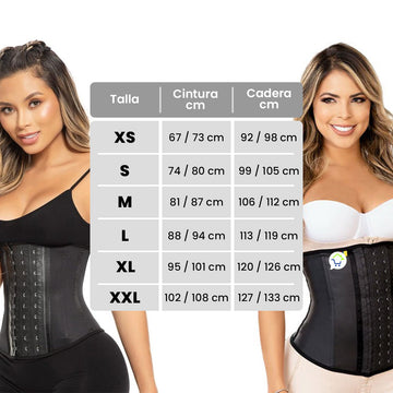 Faja Cinturilla De Látex Con Broches 023