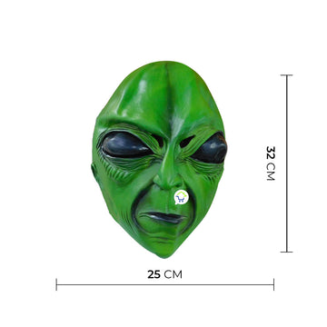 Máscara De Alíen Látex Halloween Disfraz OF-623