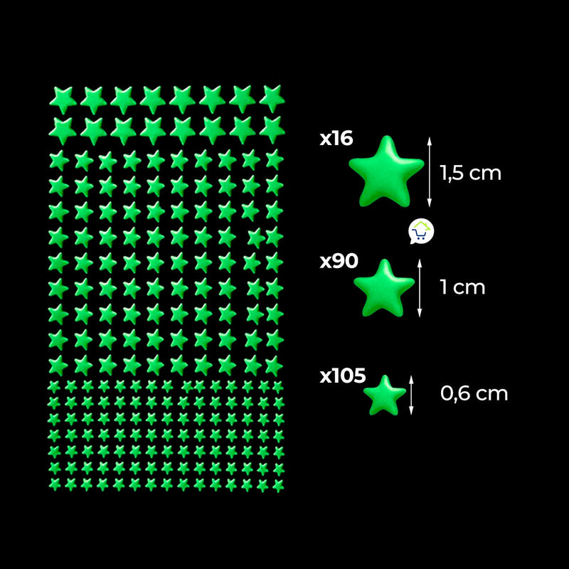 Estrellas y Planetas x413 Luminosos Fluorescentes Cielo Noche Niños CENC-004