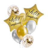 Globos Metalizado Estrellas Feliz Cumpleaños Fiesta OE265