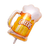 Globos Metalizado Cerveza Feliz Cumpleaños Fiesta Temática OE248