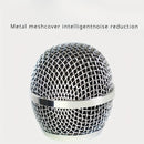 Micrófono de bobina móvil con cable universal, micrófono de karaoke clásico plateado con altavoz de varilla extensible, micrófono de mano para grabación con altavoz portátil, compatible con mezcladoras, DVD, grabaciones, transmisiones en vivo, altavoces