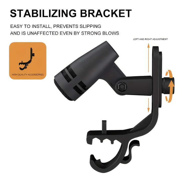 Micrófono dinámico de rueda profesional TAVOSOP con soporte de brazo con clip, alimentado por USB, con conector XLR, para guitarra, podcast, batería y grabación de actuaciones en vivo.