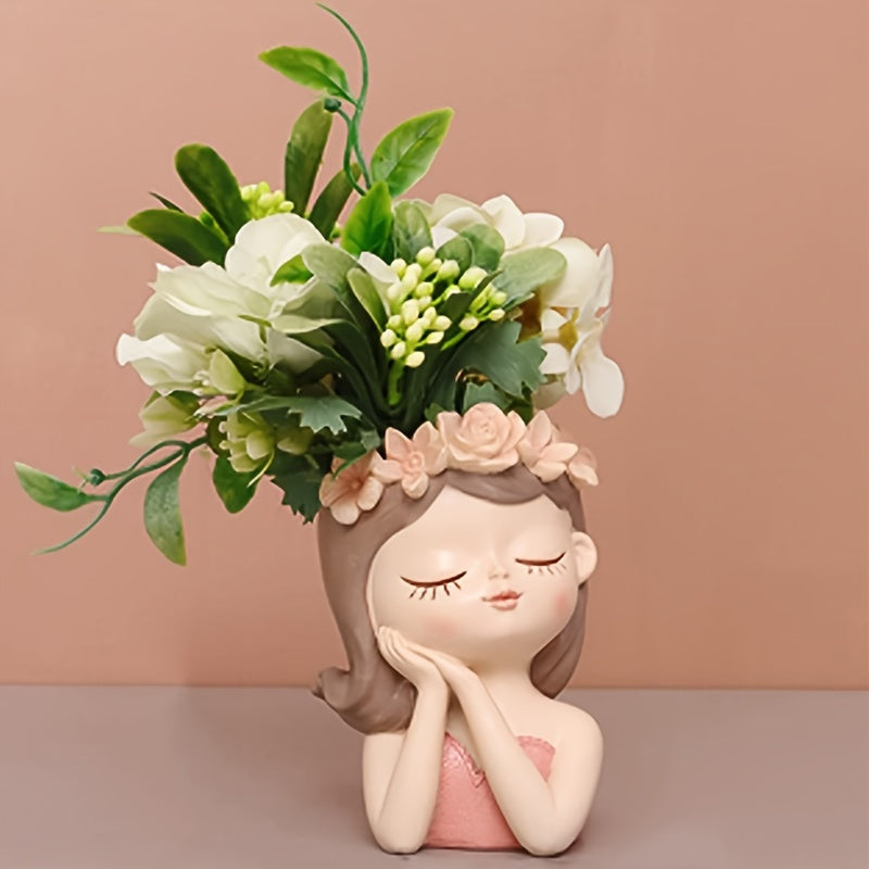 Encantador Mini Macetero de Estilo Dibujos Animados con Opción de Drenaje - Perfecto para Plantas Pequeñas y Decoración del Hogar