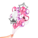 Kit Decoración Globos Estrella y Corazón Feliz Cumpleaños OE235