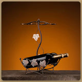 Soporte Elegante para Copas de Vino de Metal - Estante para Tallos que Ahorra Espacio para Decoración de Cocina y Comedor